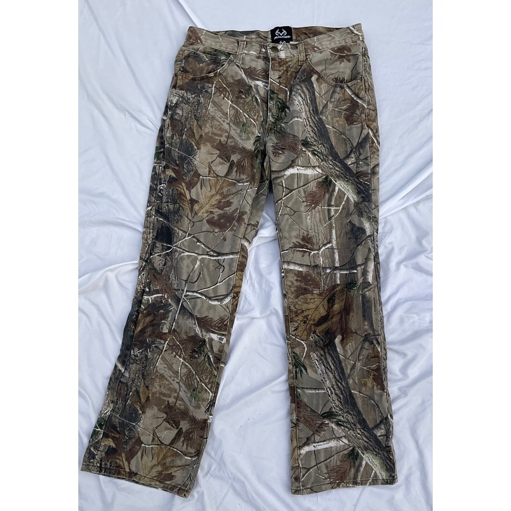 Realtree AP Camo Pants Mens 32x30 Cotton Hunting‎ Camouflage Trousers S5761-C3